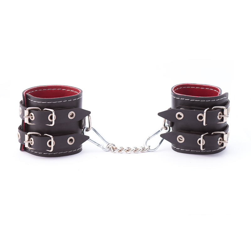 Оковы "Crazy Handmade" черные, кожа  